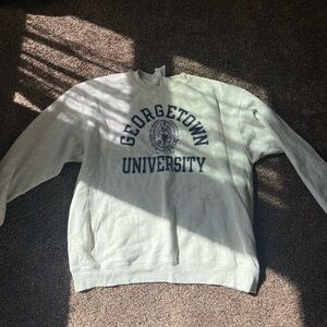 Champion Cream Georgetown University Crewneck Sweater